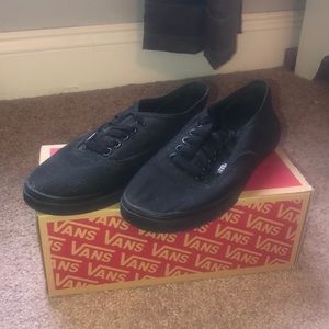 Authentic Lo Pro All Black Vans